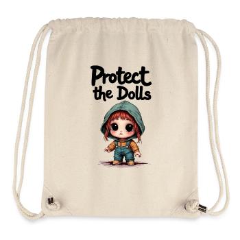 Protect the Dolls - Süße Botschaft - Stanley/Stella recycelter Gym Bag - Naturweiß - Vorne