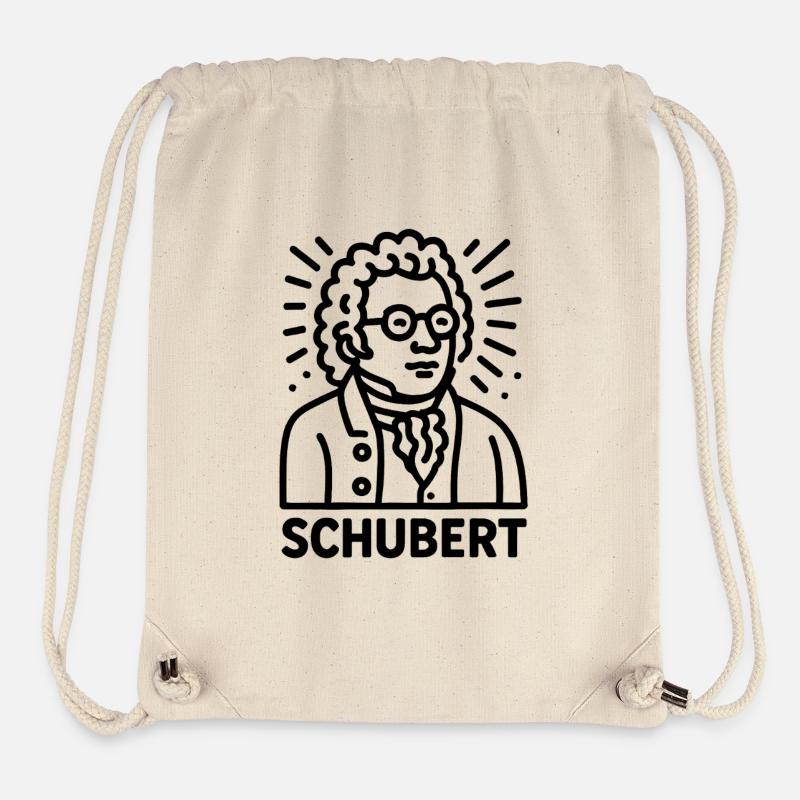 Franz Schubert - Sac à cordon recyclé Stanley/Stella - blanc naturel