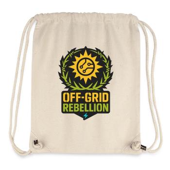 Off-Grid Rebellion - Stanley/Stella Recycled Gym Bag - natural - Front