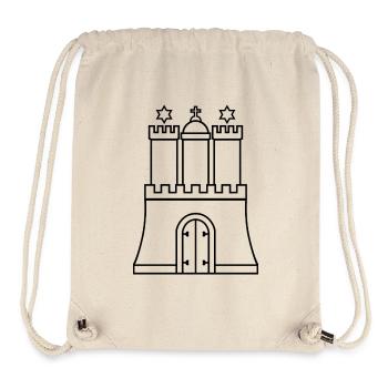 Hamburg coat of arms: Hanseatic League, Tradition & Gate - Stanley/Stella Recycled Gym Bag - natural - Front