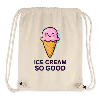 Plaisir de la crème glacée - Sac à cordon recyclé Stanley/Stella - blanc naturel - Devant