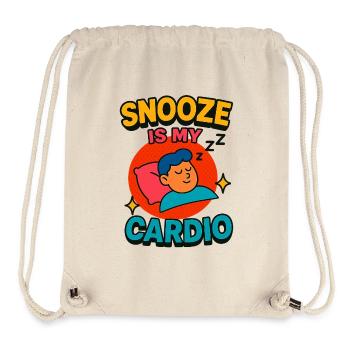 Snooze is my cardio - Stanley/Stella Recycled Gym Bag - natural - Front
