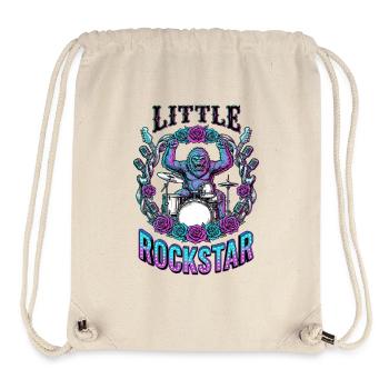 Petit Musicien de Rock Gorille - Sac à cordon recyclé Stanley/Stella - blanc naturel - Devant