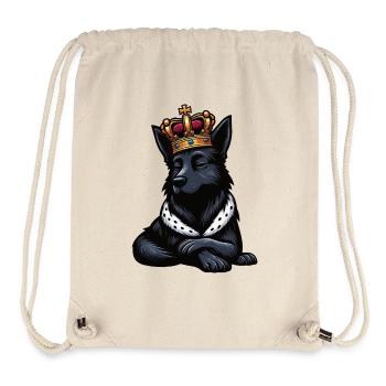 Schwarzer Schäferhund Schäferhundbesitzer  - Stanley/Stella recycelter Gym Bag - Naturweiß - Vorne