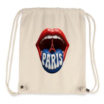 Pop Art de la Langue de Paris - Sac à cordon recyclé Stanley/Stella - blanc naturel - Devant
