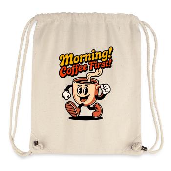 Morning coffee first! - Stanley/Stella Recycled Gym Bag - natural - Front