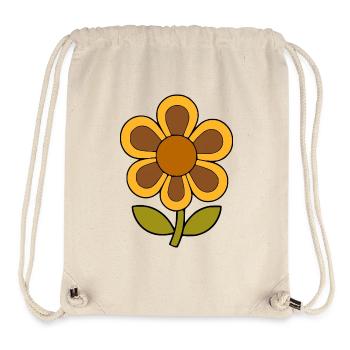 70s Flower Pattern Retro - Stanley/Stella Recycled Gym Bag - natural - Front