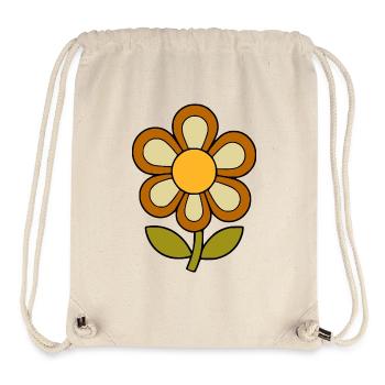 70s flower pattern retro flowerpower - Stanley/Stella Recycled Gym Bag - natural - Front