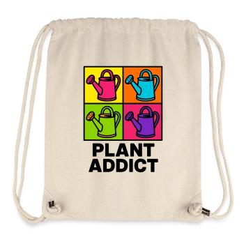 Plant Addict: Design Pop Art Gießkannen - Stanley/Stella recycelter Gym Bag - Naturweiß - Vorne