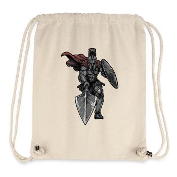 Spartan Warrior Spear Shield Maskottchen-Sport - Stanley/Stella recycelter Gym Bag - Naturweiß - Vorne