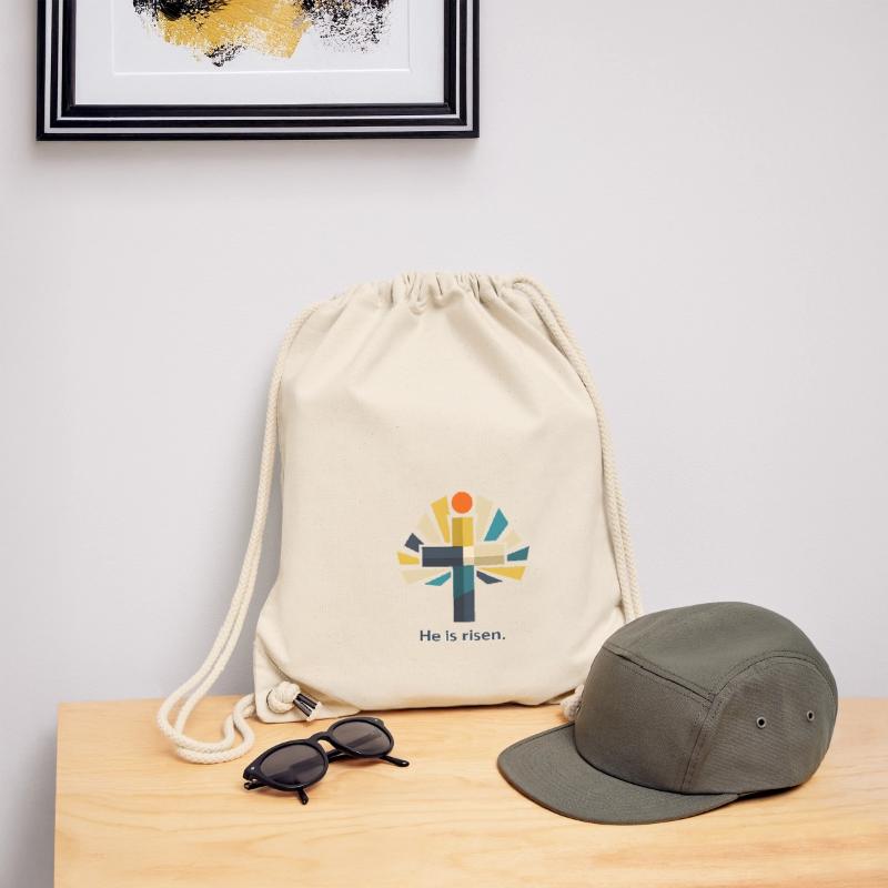 Resurrection He is Risen Easter Jesus Stanley/Stella Recycled Gym Bag