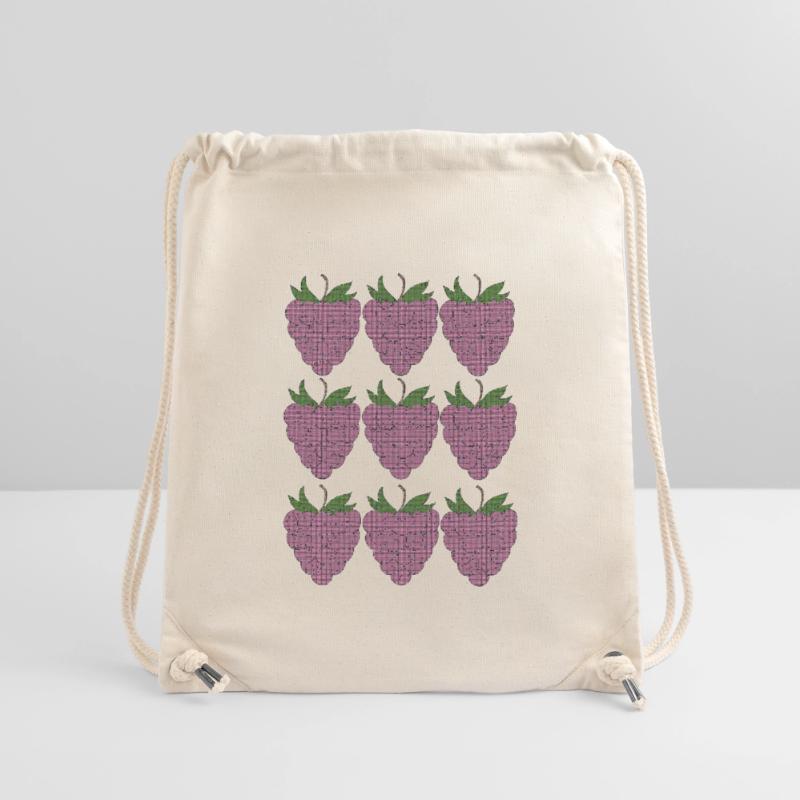 raspberry pattern textile Stanley/Stella Recycled Gym Bag