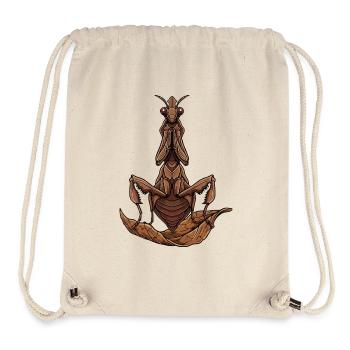 Mantis Dead Leaf Mantis Praying Insect - Stanley/Stella Recycled Gym Bag - natural - Front