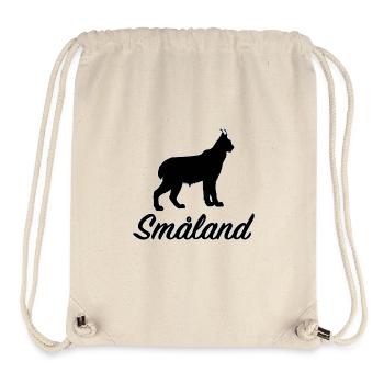 Småland Lynx Suède Région Suède Sud Aperçu - Sac à cordon recyclé Stanley/Stella - blanc naturel - Devant