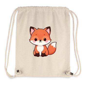 Niedlicher Fuchs Kawaii Geschenk  - Stanley/Stella recycelter Gym Bag - Naturweiß - Vorne