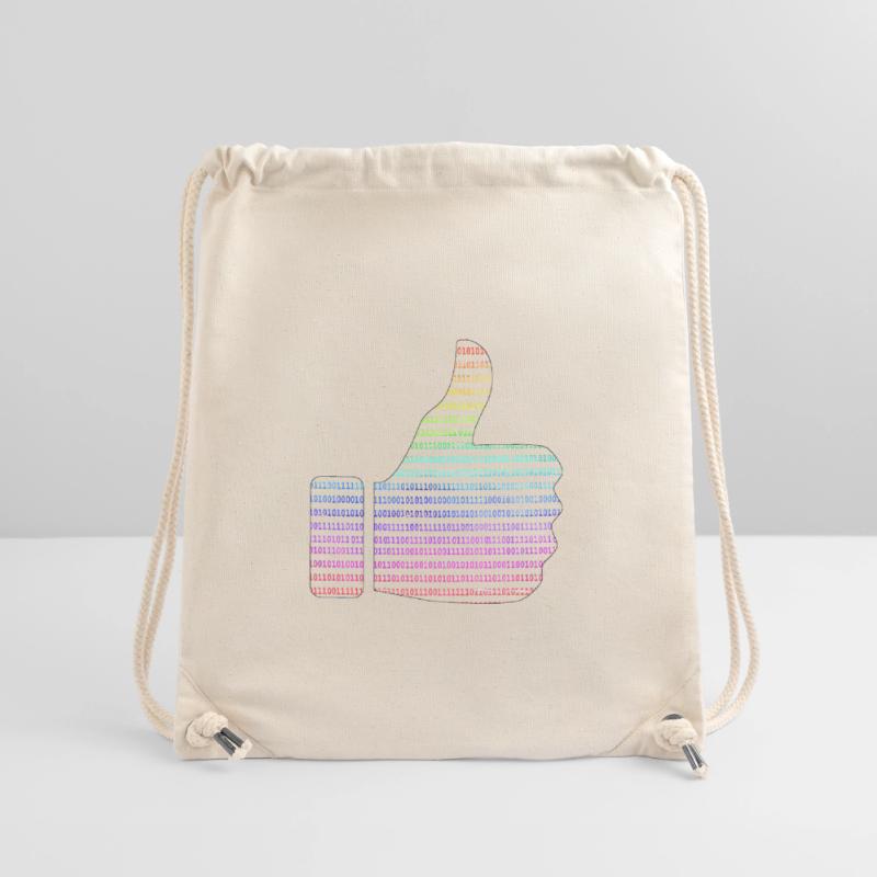 hand like binary rainbow Stanley/Stella Recycled Gym Bag