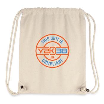 Cette unité est conforme au Y2K38 - Sac à cordon recyclé Stanley/Stella - blanc naturel - Devant