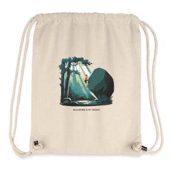 Bouldering is My Therapy – Klettern in der Natur - Stanley/Stella recycelter Gym Bag - Naturweiß - Vorne