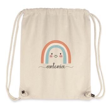 Antonia! Rainbow, customisable - Stanley/Stella Recycled Gym Bag - natural - Front