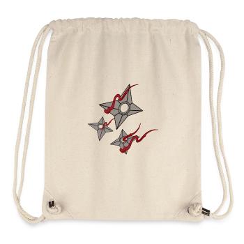Shuriken Ninja Shinobi Samurai for Kids - Stanley/Stella Recycled Gym Bag - natural - Front
