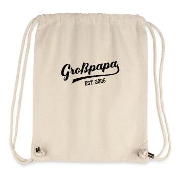 Großpapa 2025 Großvater Baby Verkündung Opa Werden - Stanley/Stella recycelter Gym Bag - Naturweiß - Vorne