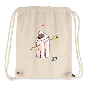 Love - Stanley/Stella recycelter Gym Bag - Naturweiß - Vorne