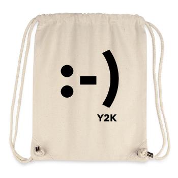 Lächeln Y2K schwarz - Stanley/Stella recycelter Gym Bag - Naturweiß - Vorne