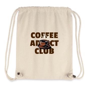 Coffee Addict Club - Lustiges Kaffee-Design - Stanley/Stella recycelter Gym Bag - Naturweiß - Vorne