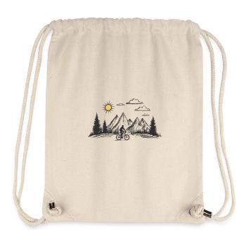 Landscape Biker - Stanley/Stella Recycled Gym Bag - natural - Front