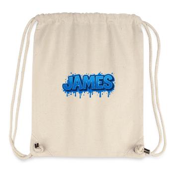 Graffiti JOHN Name Geschenk Ideal druckbar auf - Stanley/Stella recycelter Gym Bag - Naturweiß - Vorne