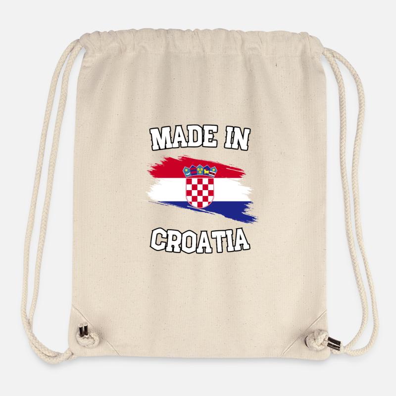 Made in Croatia - Stanley/Stella recycelter Gym Bag - Naturweiß