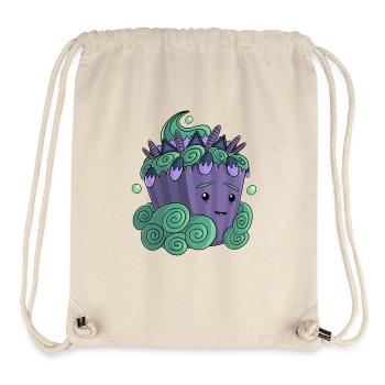 Purple Flower Cupcake - Stanley/Stella recycelter Gym Bag - Naturweiß - Vorne