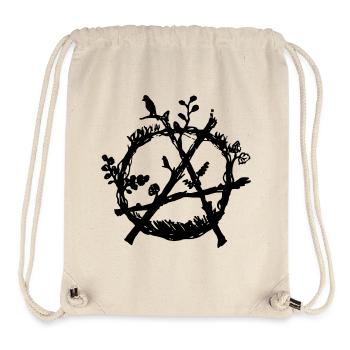 green anarchy eco - Stanley/Stella Recycled Gym Bag - natural - Front