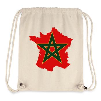 T-SHIRT FRANCE MAROC - Sac à cordon recyclé Stanley/Stella - blanc naturel - Devant