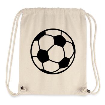 Logo de football ballon pour logo d’association sur les vêtements - Sac à cordon recyclé Stanley/Stella - blanc naturel - Devant