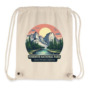 Yosemite National Park Hiking and Sunset - Stanley/Stella Recycled Gym Bag - natural - Front