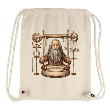 Leonardo da Vinci inventor, invention, genius - Stanley/Stella Recycled Gym Bag - natural - Front