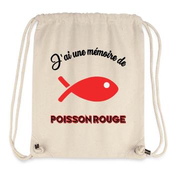 POISSON. MEMOIRE - Sac à cordon recyclé Stanley/Stella - blanc naturel - Devant
