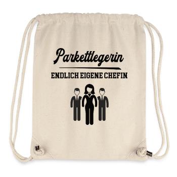 Parkettlegerin Chefin Selbstständigkeit Firma - Stanley/Stella recycelter Gym Bag - Naturweiß - Vorne