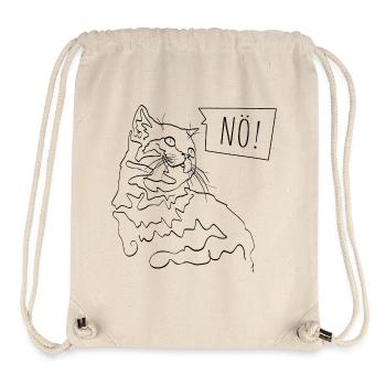 Lower Austria - Cat in Line Art Cat Lover - Stanley/Stella Recycled Gym Bag - natural - Front