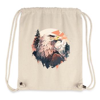 Eagle Head Nature Wilderness Forest Trees Mountains - Stanley/Stella Recycled Gym Bag - natural - Front