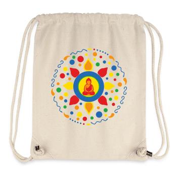 Buddha Mandala Lotusblume Ornament  - Stanley/Stella recycelter Gym Bag - Naturweiß - Vorne