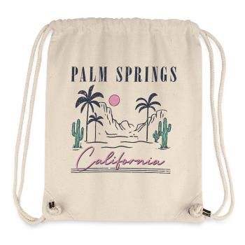 Palm Springs, Californie : aménagement paysager - Sac à cordon recyclé Stanley/Stella - blanc naturel - Devant