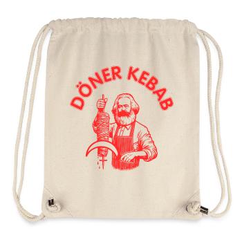 Döner kebab - Sac à cordon recyclé Stanley/Stella - blanc naturel - Devant
