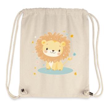 Süßer Löwe mit Sternenhimmel - Stanley/Stella recycelter Gym Bag - Naturweiß - Vorne