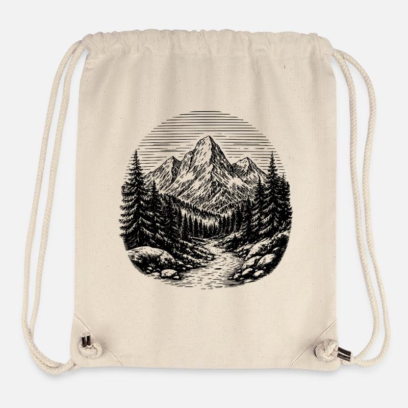 Path through the forest - Stanley/Stella Recycled Gym Bag - natural
