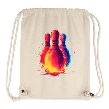 Retro Bowling - Stanley/Stella Recycled Gym Bag - natural - Front