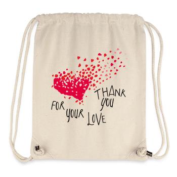 Thank You - Stanley/Stella recycelter Gym Bag - Naturweiß - Vorne