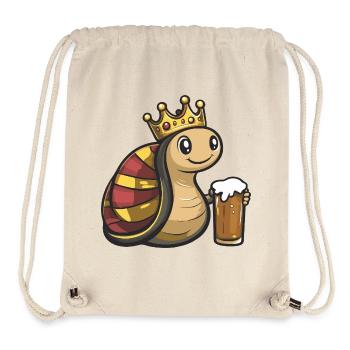 Roi de la Bière d’Escargot - Sac à cordon recyclé Stanley/Stella - blanc naturel - Devant
