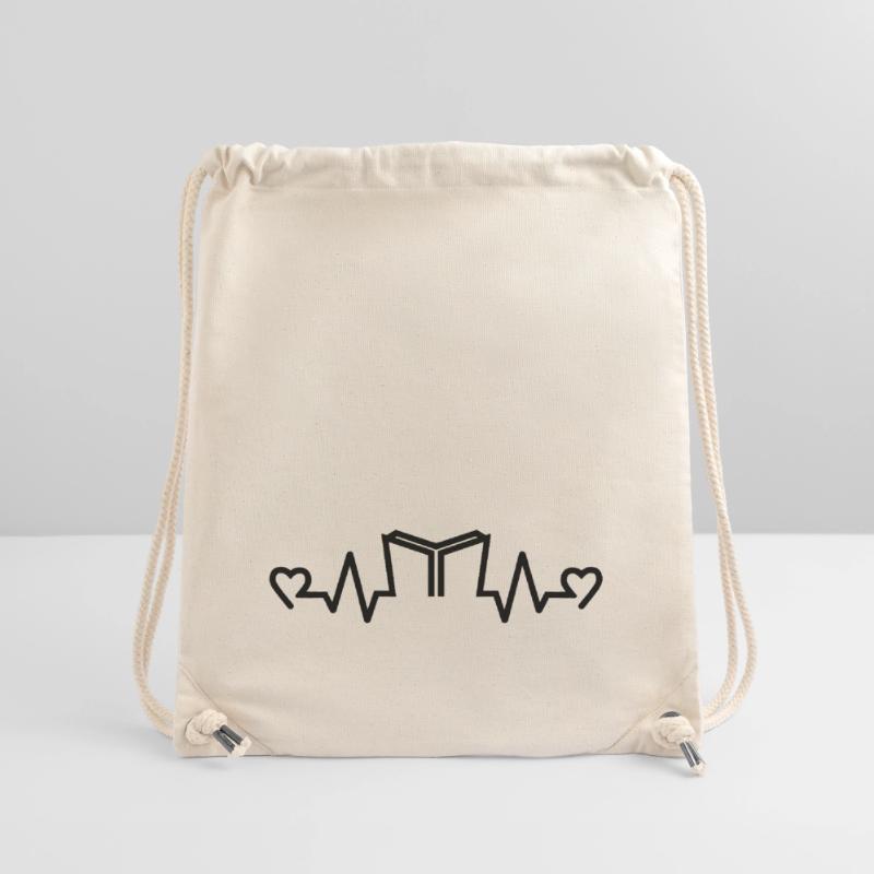 Herzfrequenz Buch Reader, Reader, Bücher Stanley/Stella recycelter Gym Bag